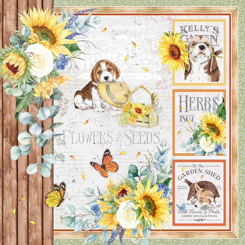 Ciao Bella Farmhouse Garden Paper Pad 12