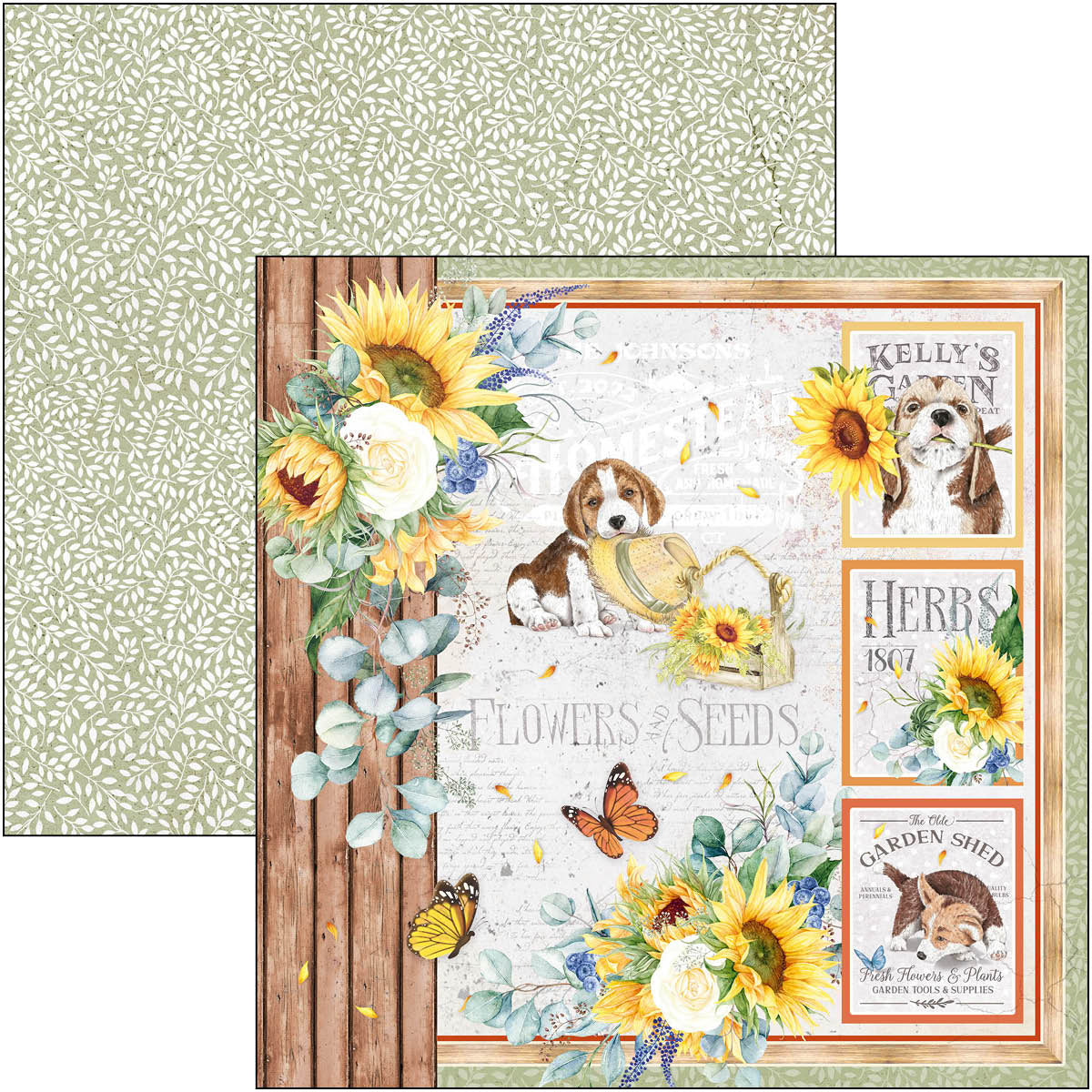 Ciao Bella Farmhouse Garden Paper Pad 12