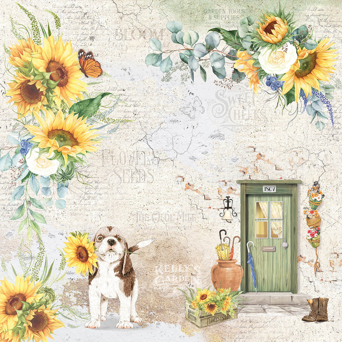 Ciao Bella Farmhouse Garden Paper Pad 12