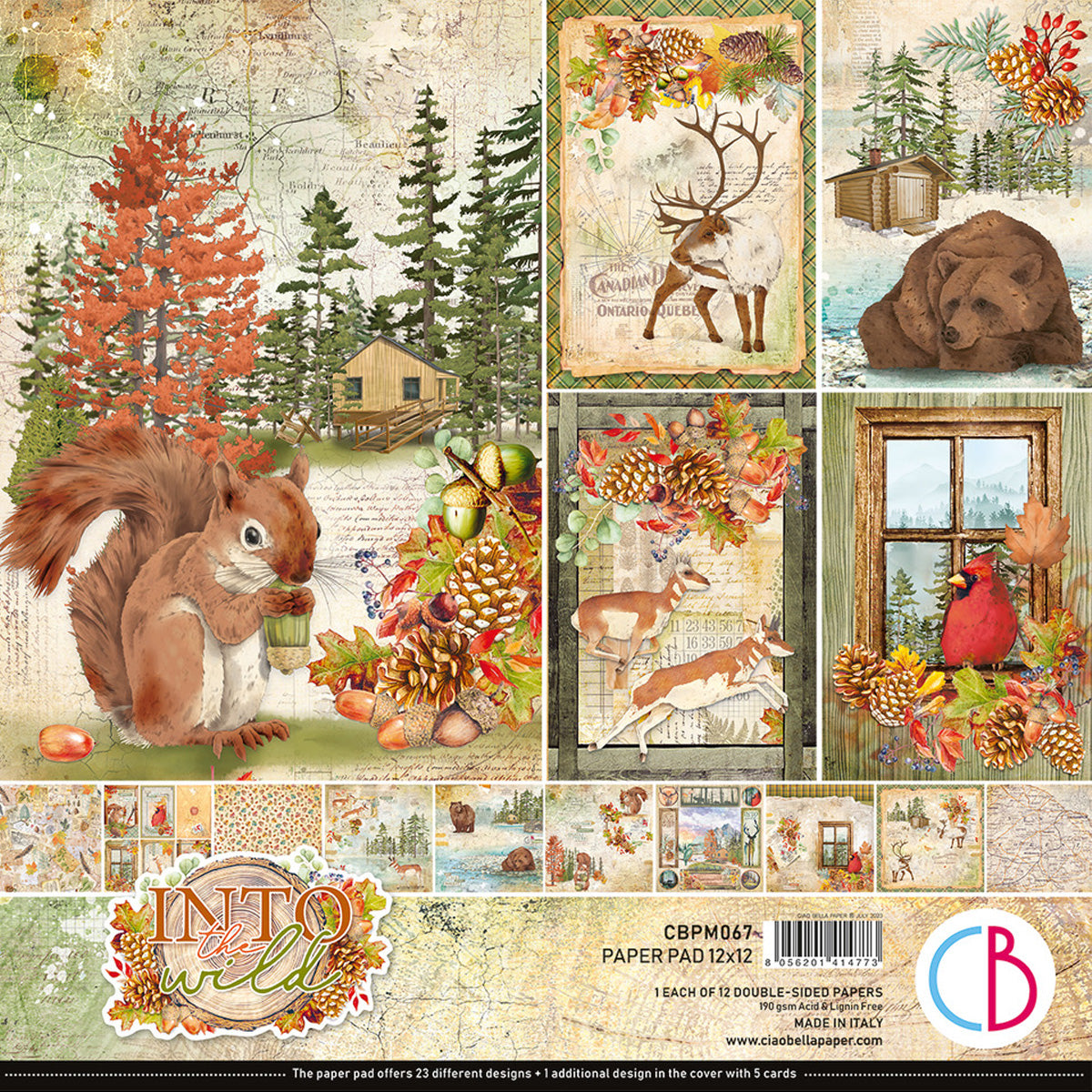 Ciao Bella Into The Wild Paper Pad 12