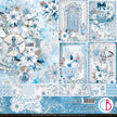 Elegance of Blue Paper Pad 12