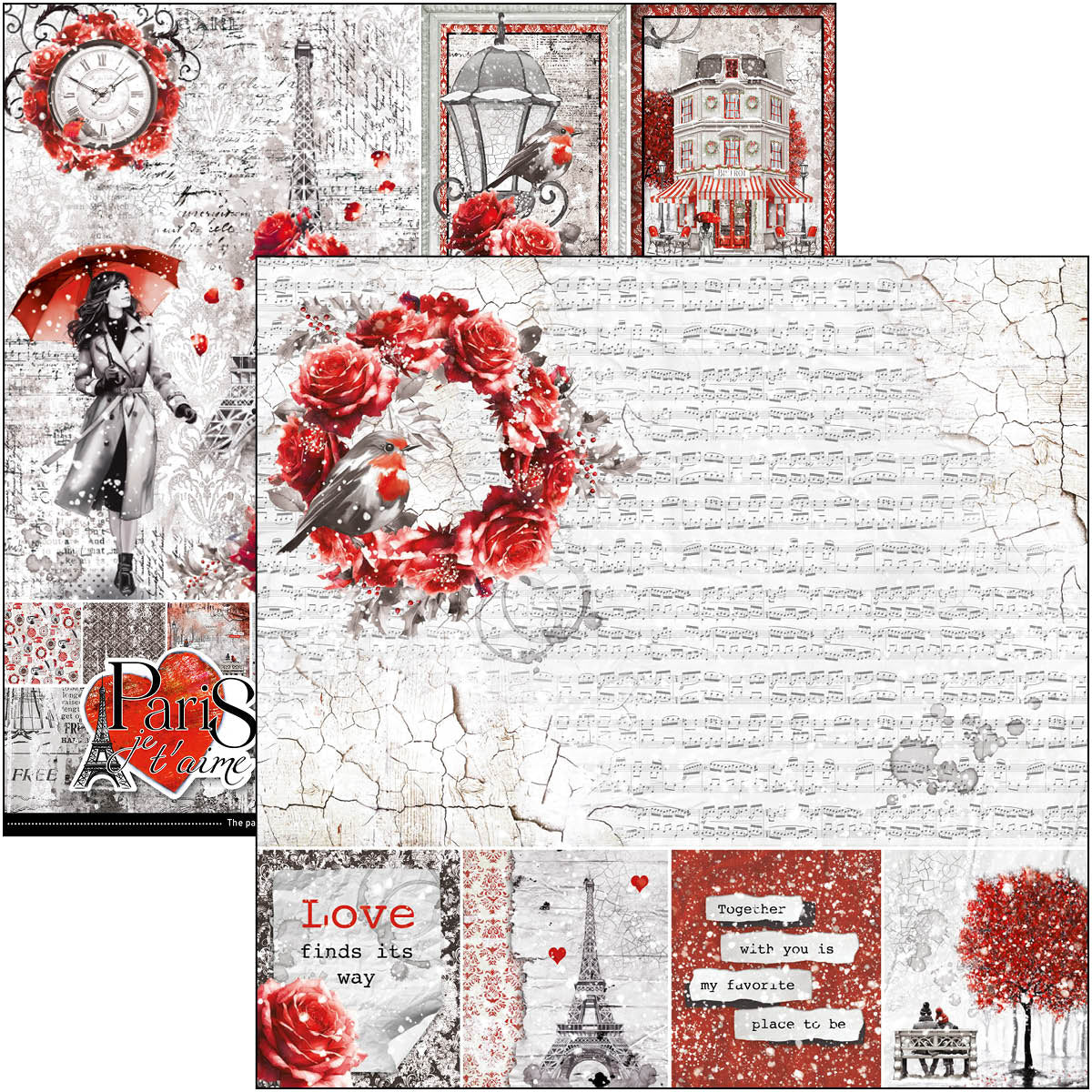 Paris Je t’aime Paper Pad 12