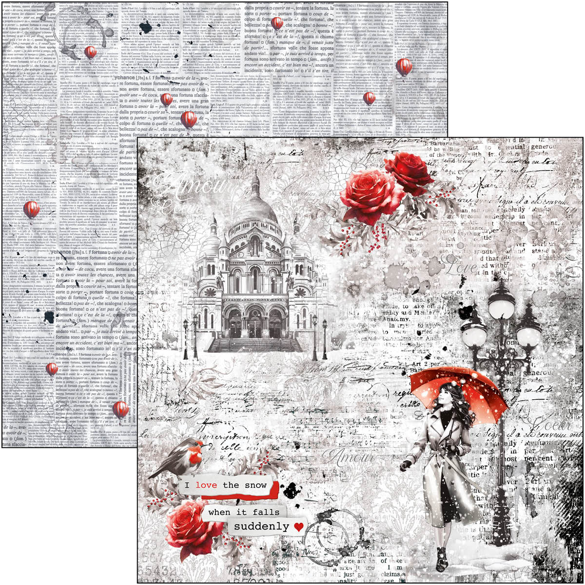 Paris Je t’aime Paper Pad 12