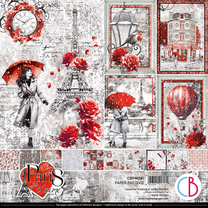 Paris Je t’aime Paper Pad 12