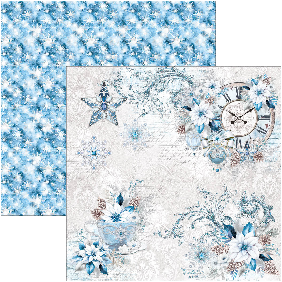 Elegance of Blue Paper Pad 12