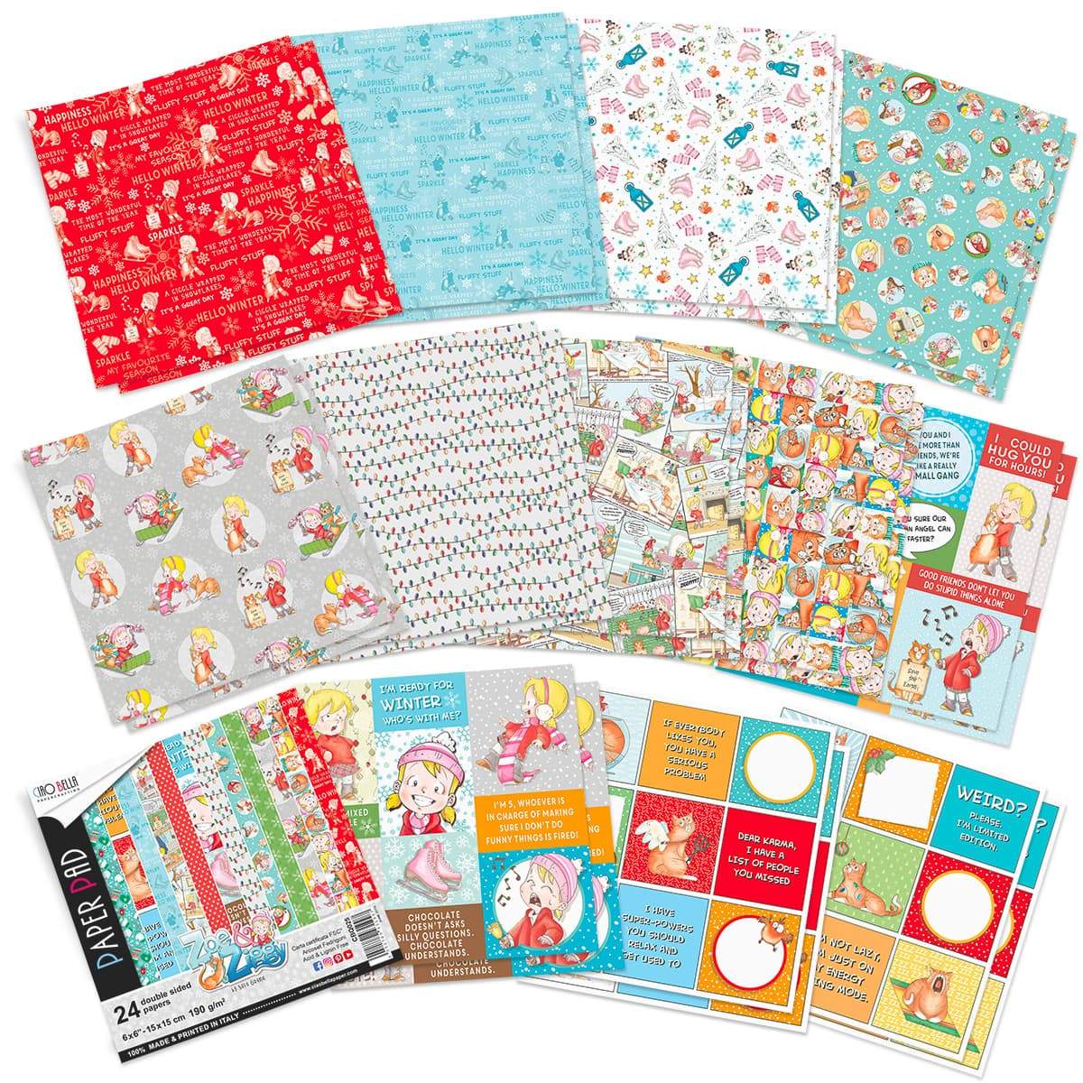 Ciao Bella Zoe & Ziggy Paper Pad 6
