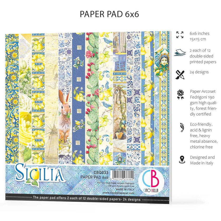 Ciao Bella Sicilia Paper Pad 6