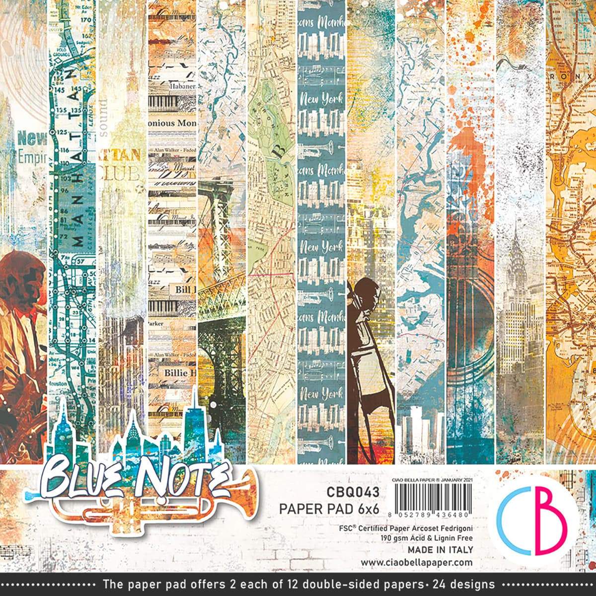 Ciao Bella Blue Note Paper Pad 6