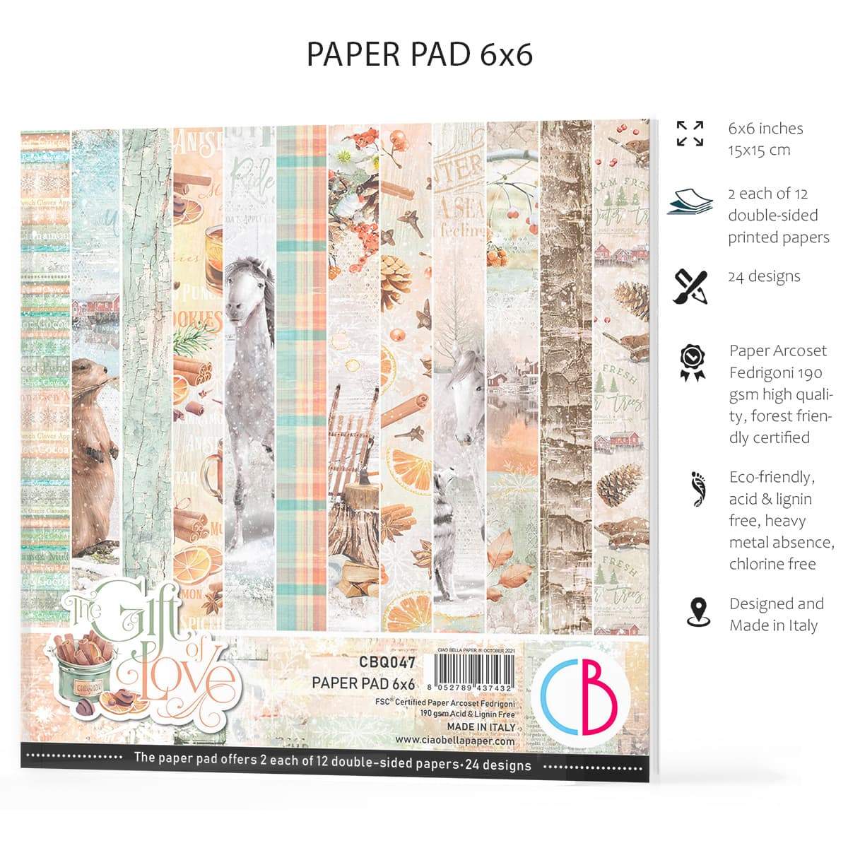 Ciao Bella The Gift of Love Paper Pad 6