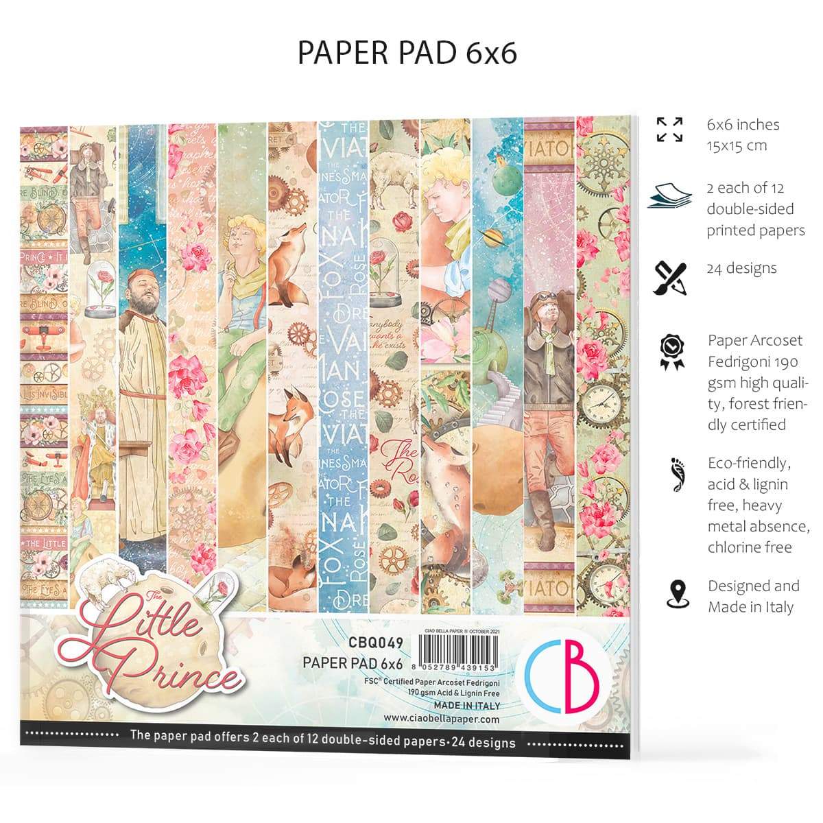 Ciao Bella The Little Prince Paper Pad 6