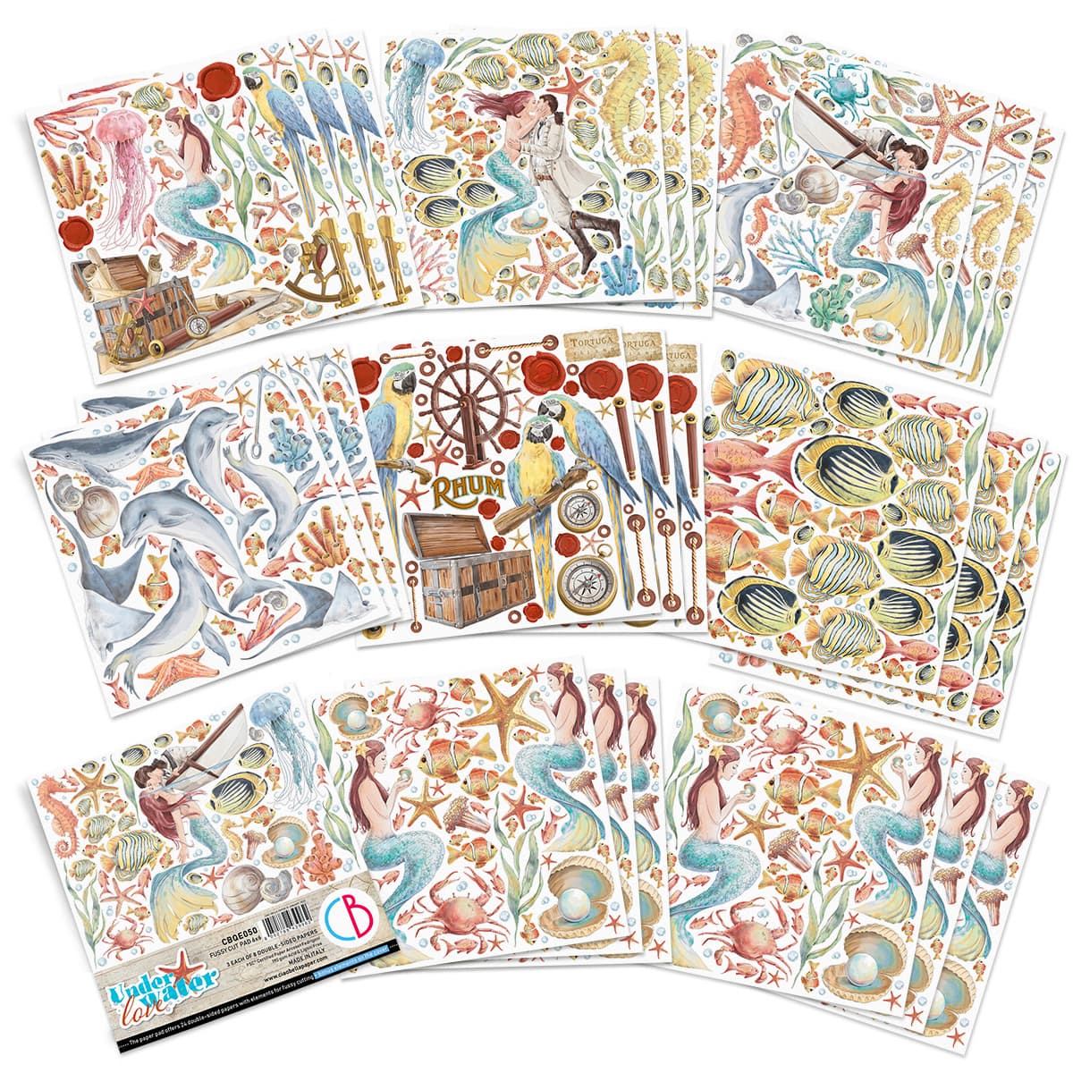 Ciao Bella Underwater Love Fussy Cut Pad 6