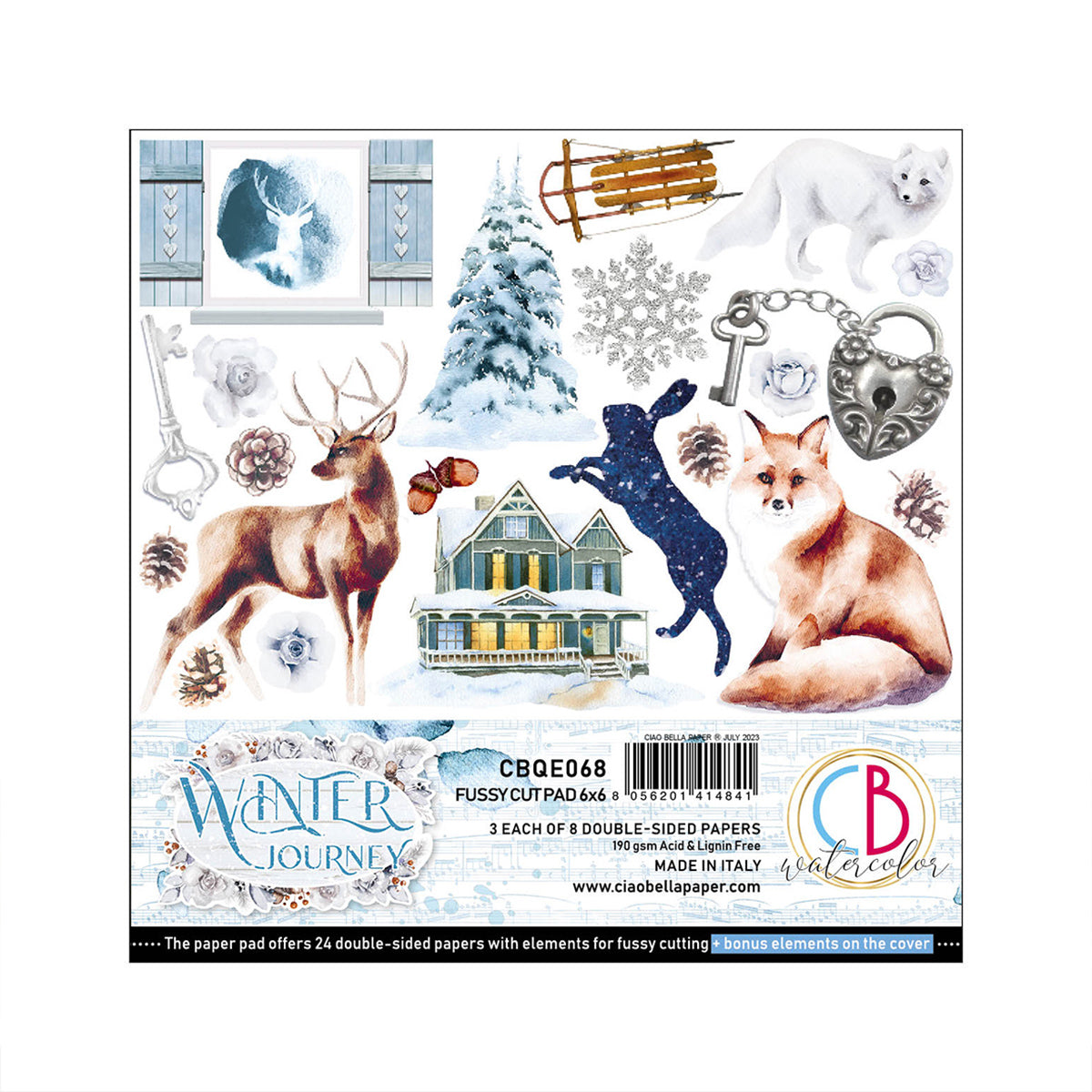 Ciao Bella Winter Journey Fussy Cut Pad 6