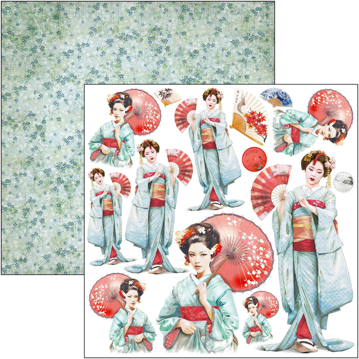 Land Of The Rising Sun Fussy Cut Pad 6