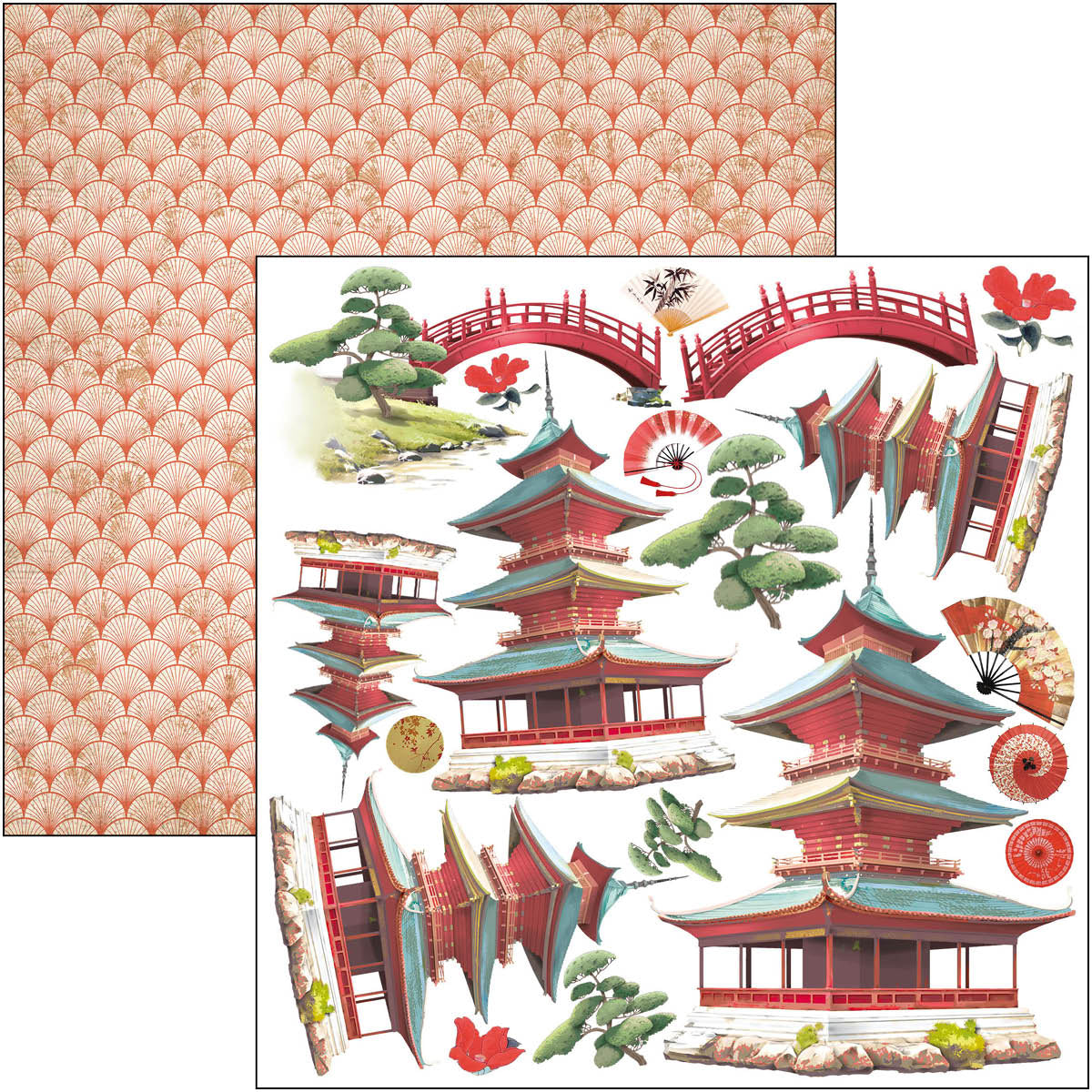 Land Of The Rising Sun Fussy Cut Pad 6