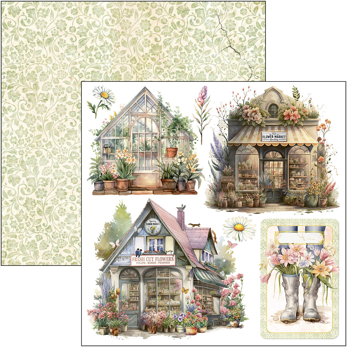 Flower Shop Fussy Cut Pad 6