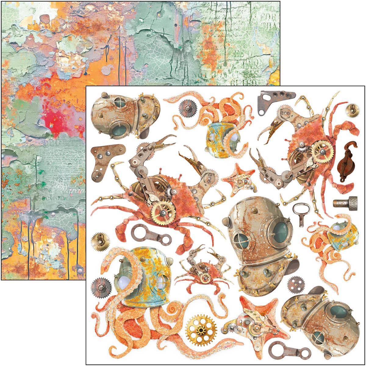 Coral Reef Fussy Cut Pad 6