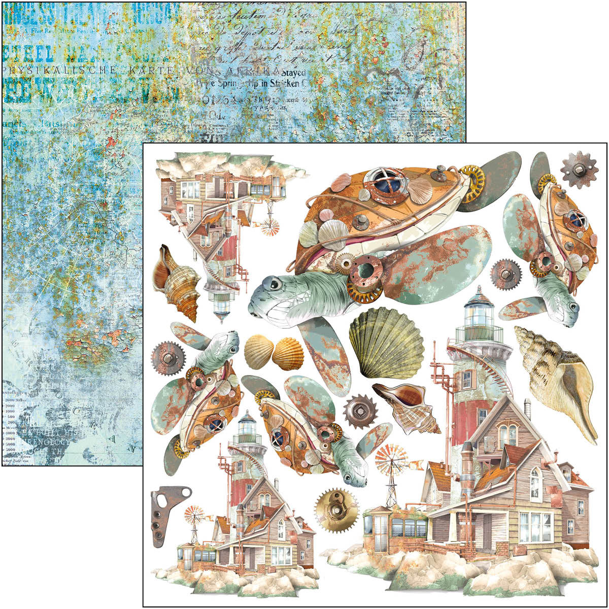 Coral Reef Fussy Cut Pad 6