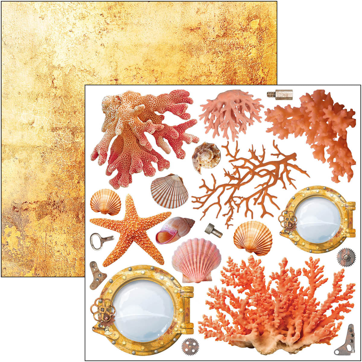 Coral Reef Fussy Cut Pad 6