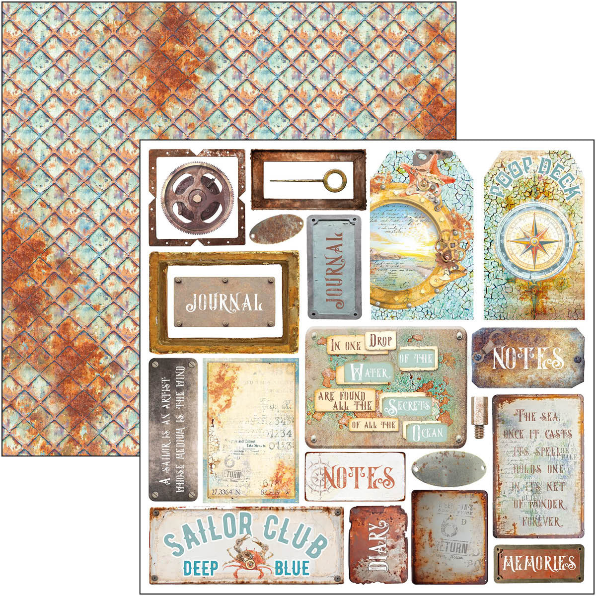 Coral Reef Fussy Cut Pad 6
