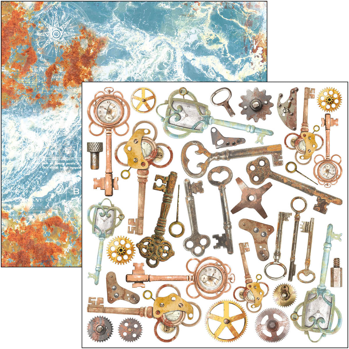 Coral Reef Fussy Cut Pad 6