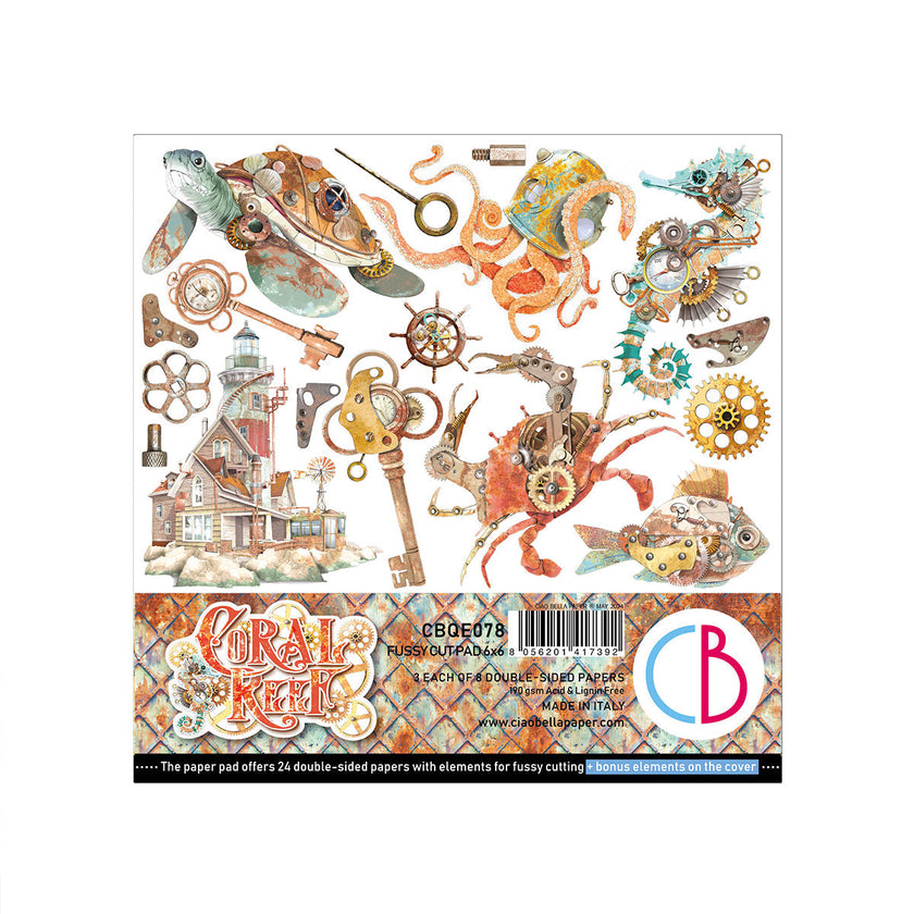 Coral Reef Fussy Cut Pad 6