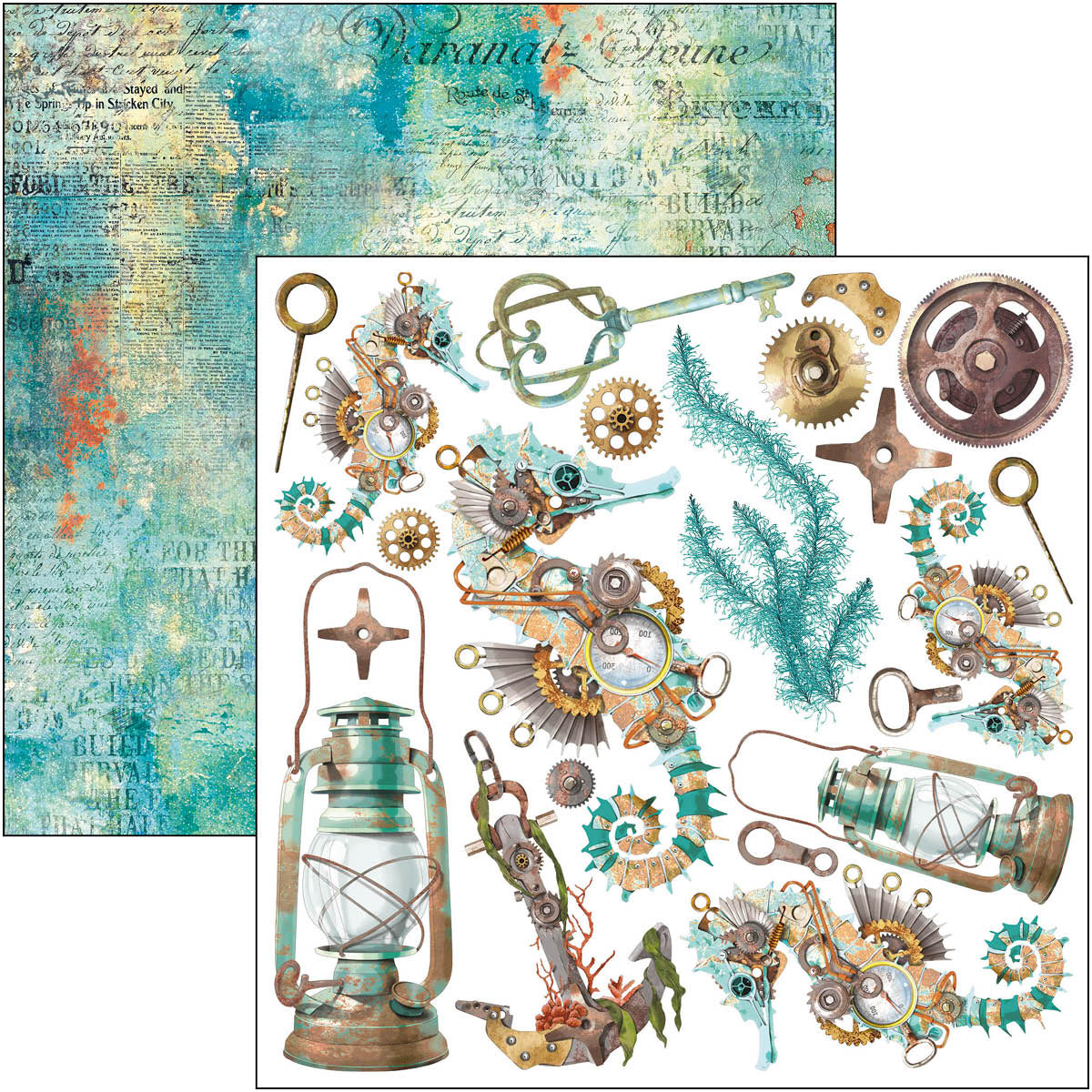 Coral Reef Fussy Cut Pad 6