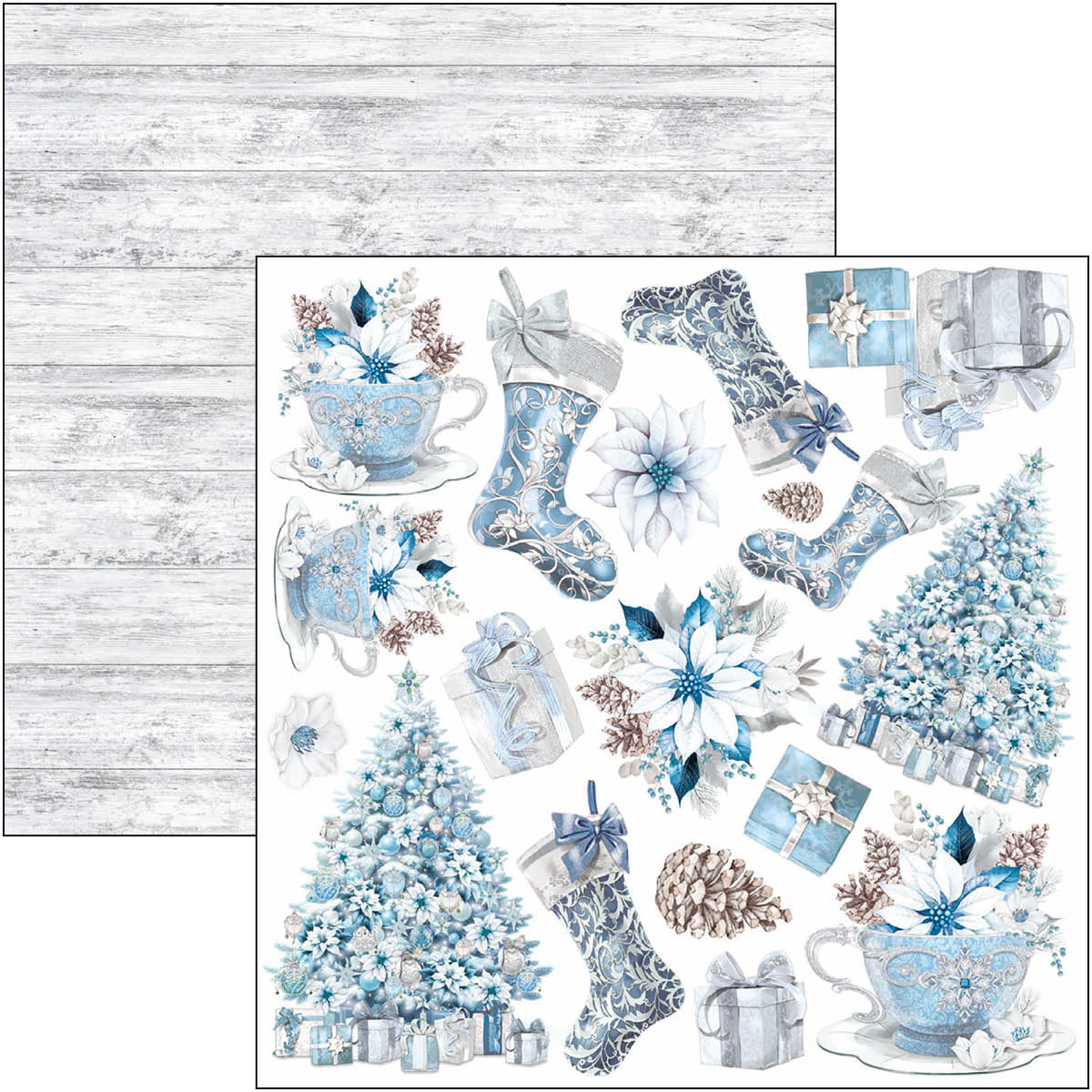 Elegance of Blue Fussy Cut Pad 6