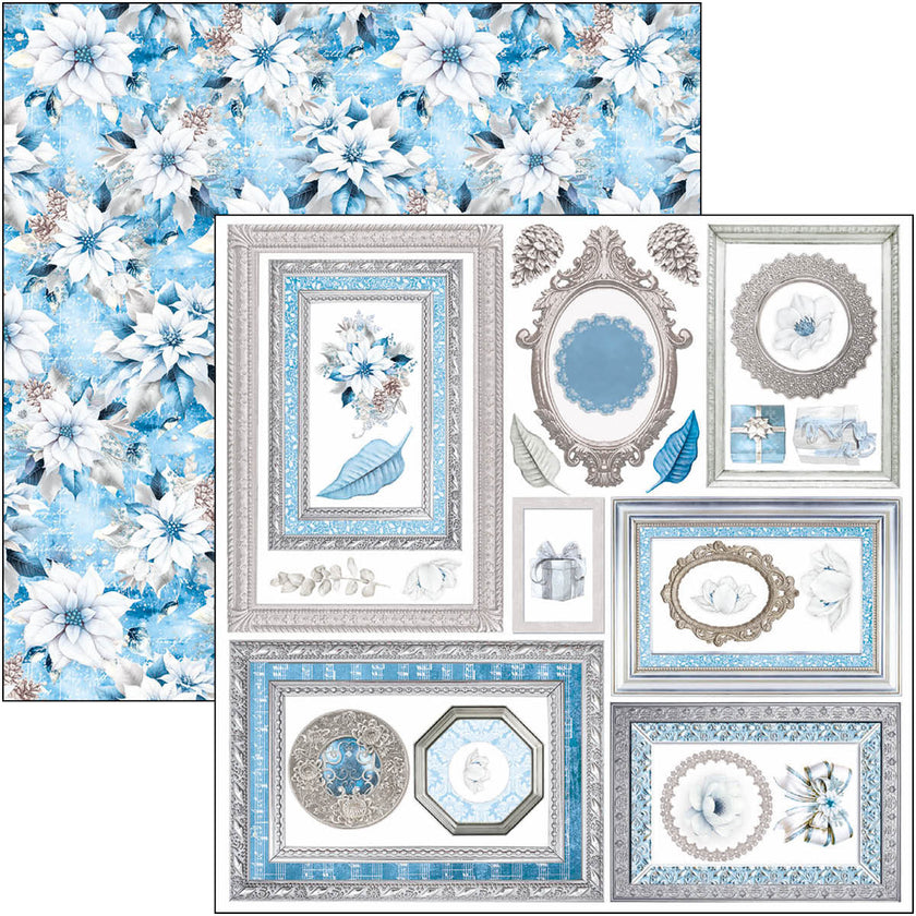 Elegance of Blue Fussy Cut Pad 6