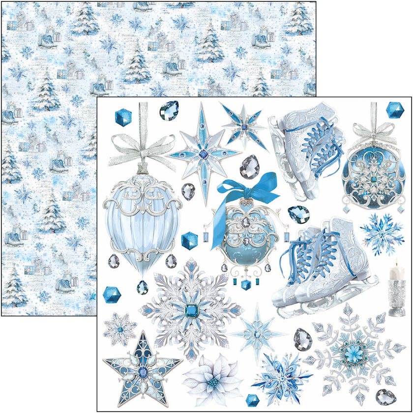 Elegance of Blue Fussy Cut Pad 6
