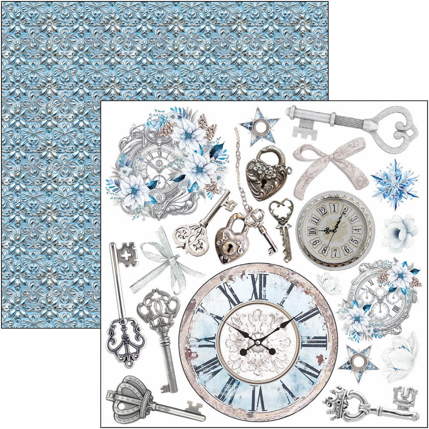 Elegance of Blue Fussy Cut Pad 6