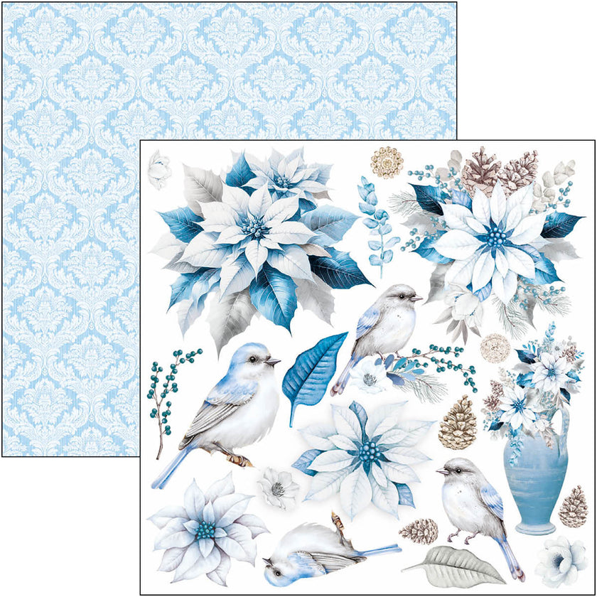 Elegance of Blue Fussy Cut Pad 6