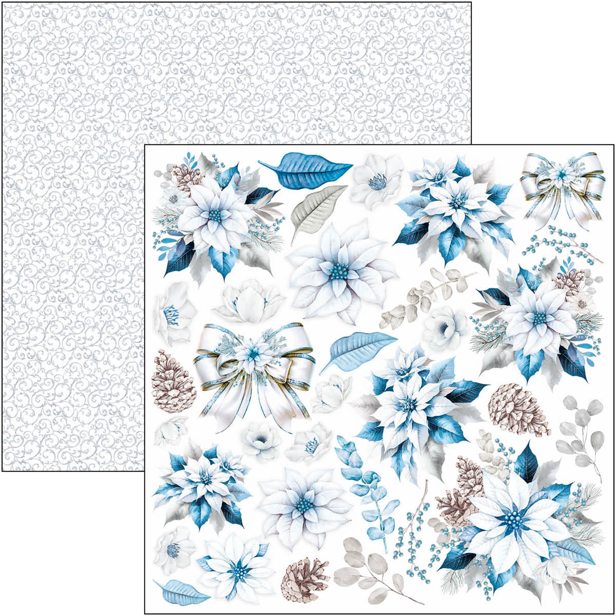 Elegance of Blue Fussy Cut Pad 6