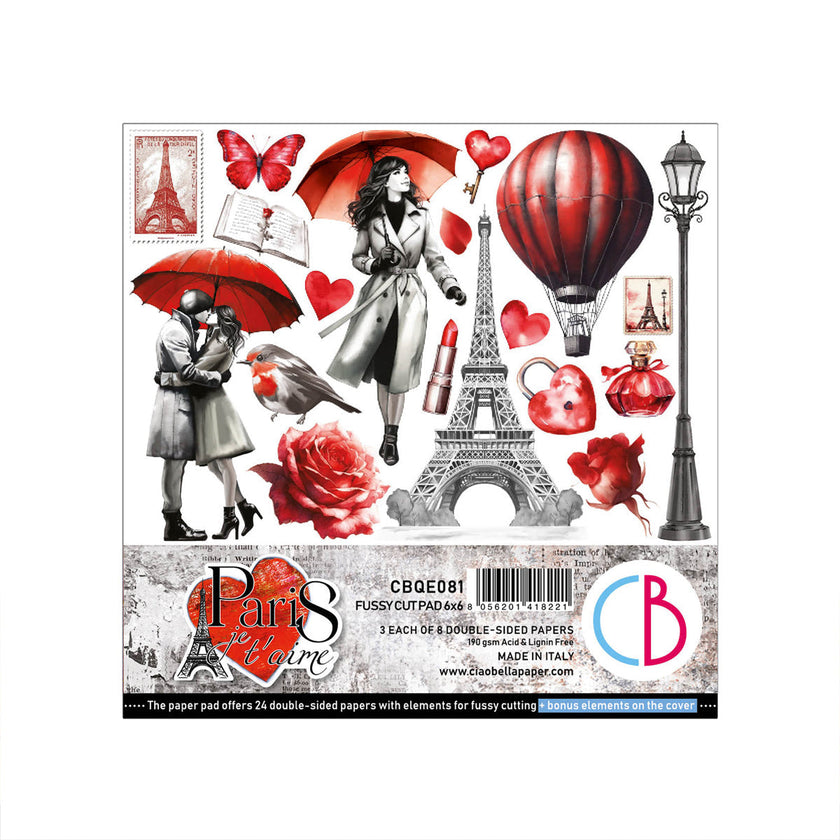 Paris Je t’aime Fussy Cut Pad 6