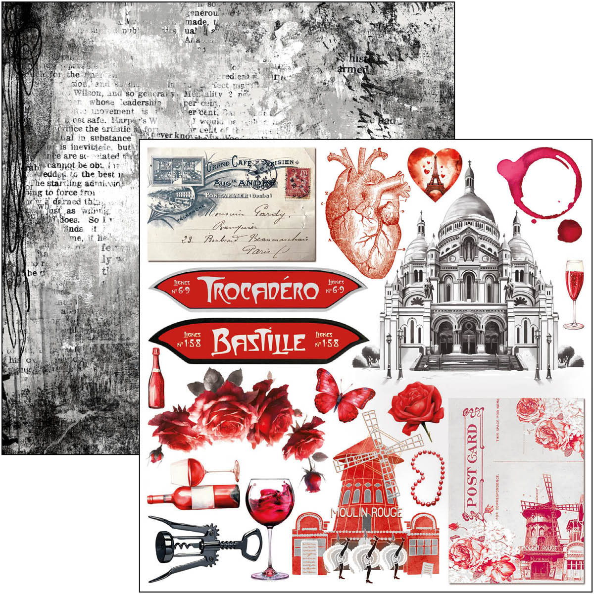 Paris Je t’aime Fussy Cut Pad 6