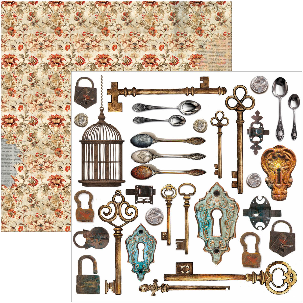 Cabinet Of Curiosities Fussy Cut Pad 6