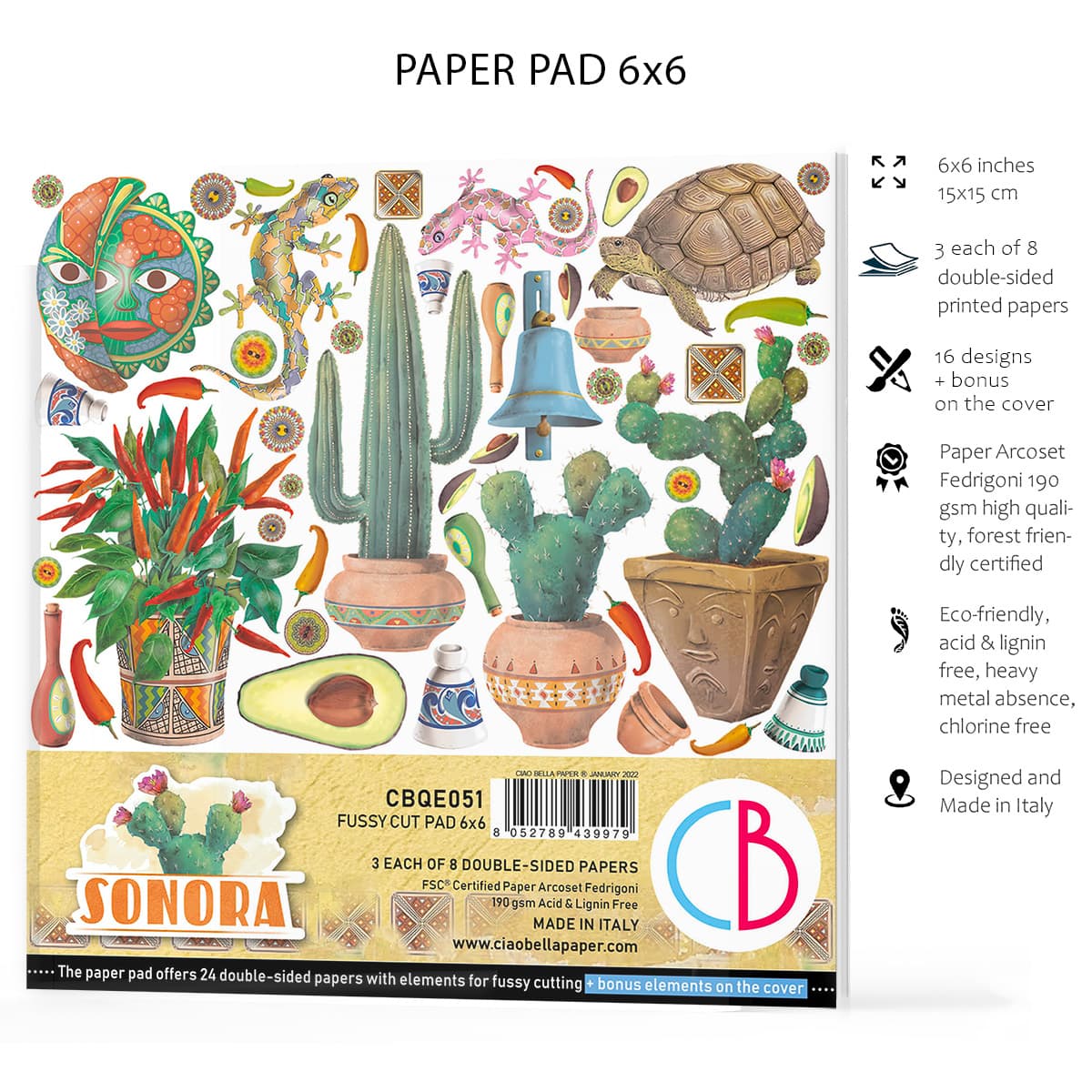 Ciao Bella Sonora Fussy Cut Pad 6