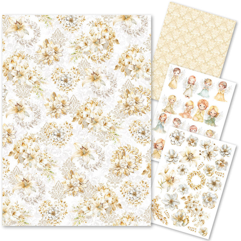 Rice Paper A4 MIXED 4/Pkg Blessing Day