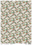 Rice Paper A3 Piuma Red Berries - 3 Sheets