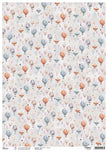 Rice Paper A3 Piuma Balloons - 3 Sheets