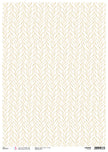 Ciao Bella Rice Paper A3 Piuma Feuillage - 3 Sheets