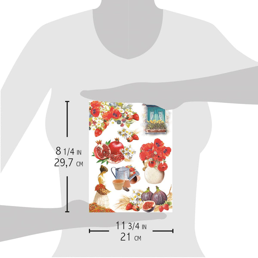 Ciao Bella Rice Paper A4 Harvest