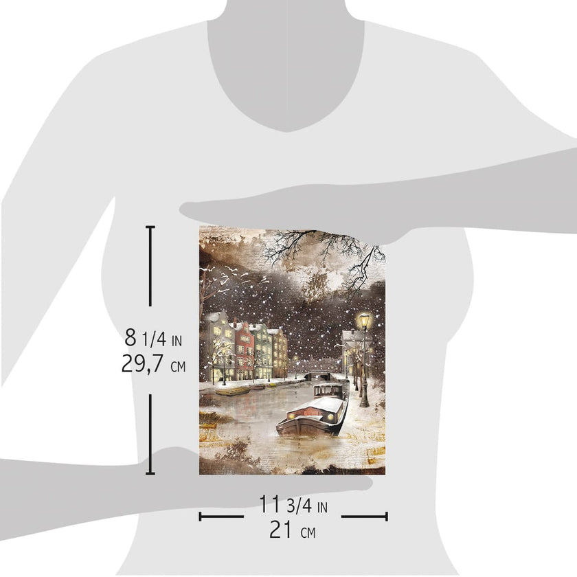 Ciao Bella Rice Paper A4 A Memorable Snowy Day