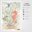 Ciao Bella Rice Paper A4 The Seahorse