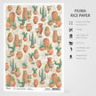 Ciao Bella Rice Paper A4 The Cactus Lover