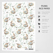 Ciao Bella Rice Paper A4 Sparrow Nest
