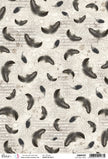 Ciao Bella Rice Paper A4 Piuma Feathers Dance - 5 Sheets