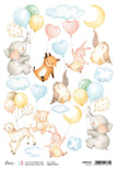 Ciao Bella Rice Paper A4 Piuma Let's Fly - 5 Sheets