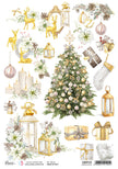 Ciao Bella Rice Paper A4 Piuma Spread Cheer - 5 Sheets