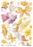 Rice Paper A4 Piuma Ethereal Elements - 5 Sheets