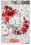 Rice Paper A4 Parisian Wonderland - 5 Sheets